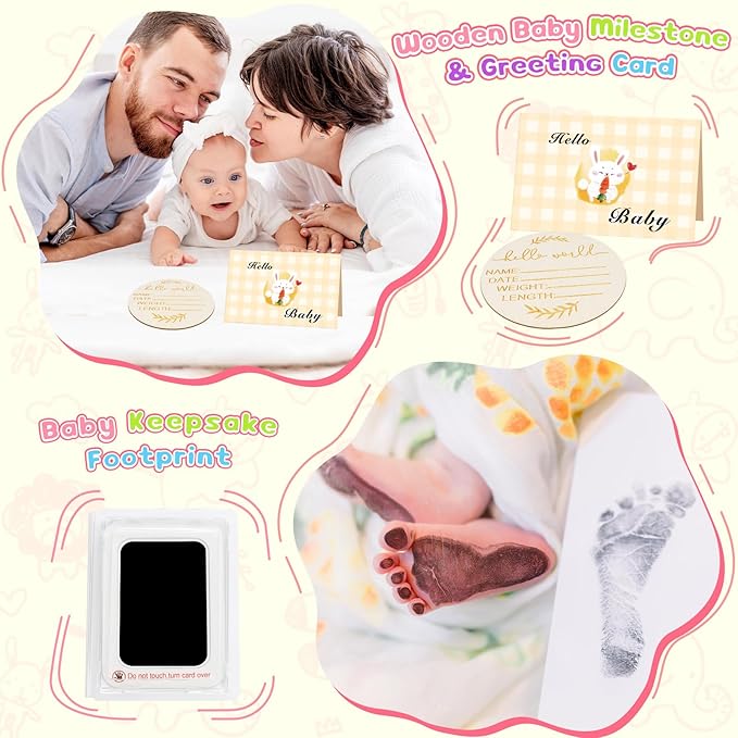 Baby Girl Gifts Newborn Gift Set, 10Pcs Quality & Cute Newborn Baby Essential Stuff New Baby Girl Gift Basket Set, Best Newborn Baby Girl Gifts Baby Girl Gifts Set, Unique Baby Girl Gift Basket Set