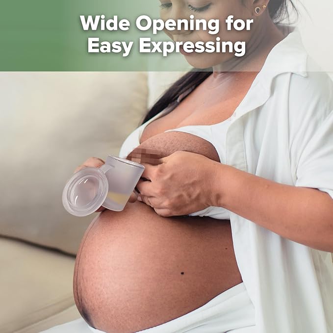 haakaa Silicone Measuring & Feeding Cup 25ml/2pcs(Pre-sterilised), Leakproof & Reusable, 3-in-1 Colostrum Collection Cup for Collect, Store & Feed, Include Cleaning Brush