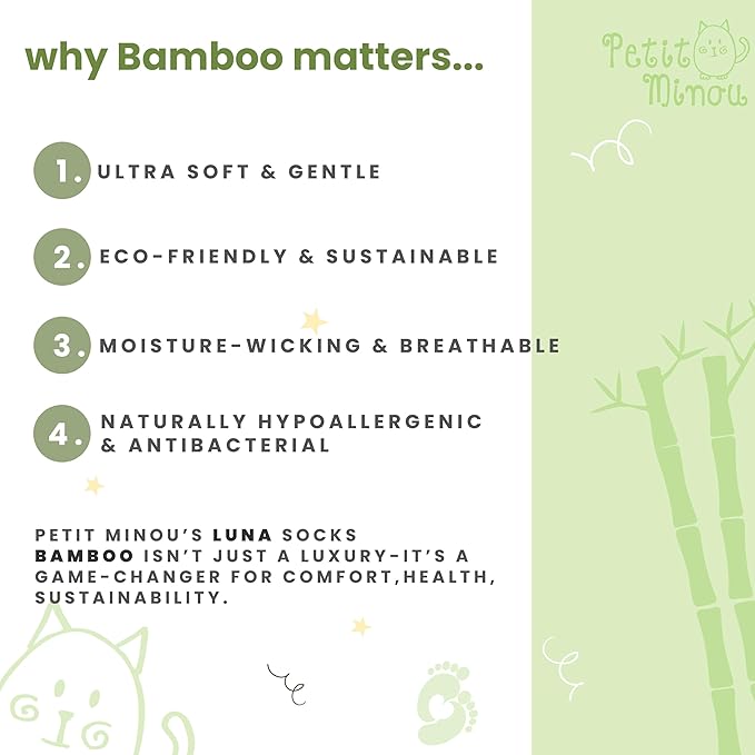 Luna Seamless-Toe Viscose from Bamboo Crew Socks - Soft Eco-Friendly 6-Pack Baby & Toddler Socks