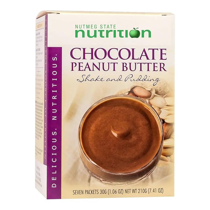 Healthywise Pudding or Shake, Low Calories, 15g Caseinate Protein, Aspartame Free, Low Fat, 7 Servings Per Box (Chocolate Peanut Butter)