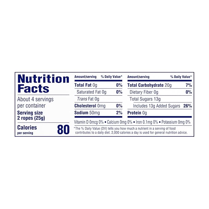 SweeTARTS Ropes, Candy, Sour Apple, Soft and Chewy, 3.5 oz (Pack of 12)