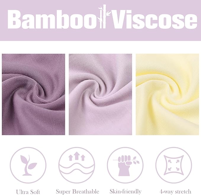 OPAWO Bamboo Baby Pajamas 3 Pack, Double Zipper Bamboo Sleepers for Baby Boy Girl Romper, Toddler Summer Clothes Outfit 0-24M