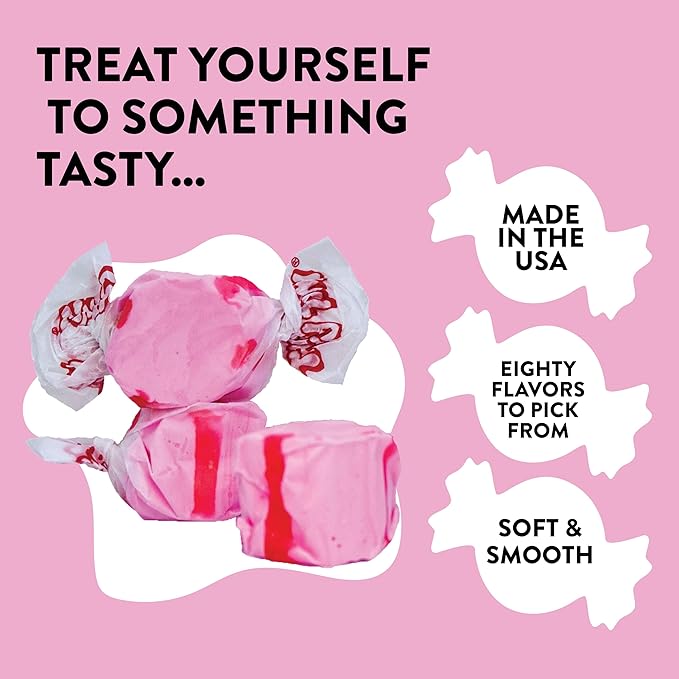 Taffy Town Saltwater Taffy, Cherry, 2.5Lb