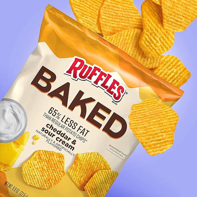 Baked Ruffles Baked Ruffles Cheddar Sour Cream, Pack of 40