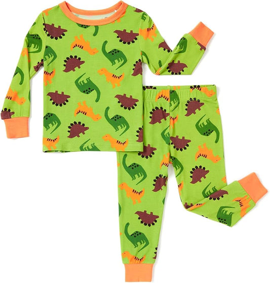 PATPAT Bamboo Viscose Pajama Sets for Toddler Boys & Girls Baby Kids, Ultra-soft Snug fit Pjs Sleepers for Birthday Holiday