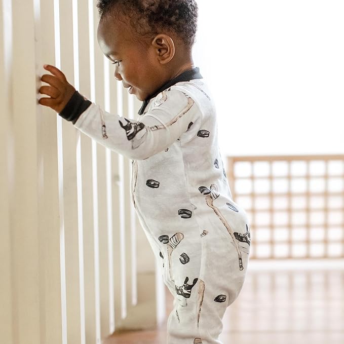 Burt's Bees Baby baby-boys Sleeper Pjs, 100% Organic Cotton, One-piece Footie, Zip Up Jumpsuit, Snug Fit Pajamas