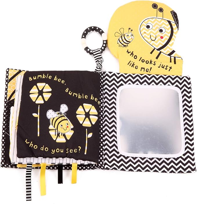 MALOMME Quiet Book, Soft Books for Babies First Book Crinkle Cloth Baby Books for Infants Babies Kids Toddler Fabric Baby's First Soft Activity Books Early Educational Baby Toys Baby Gift