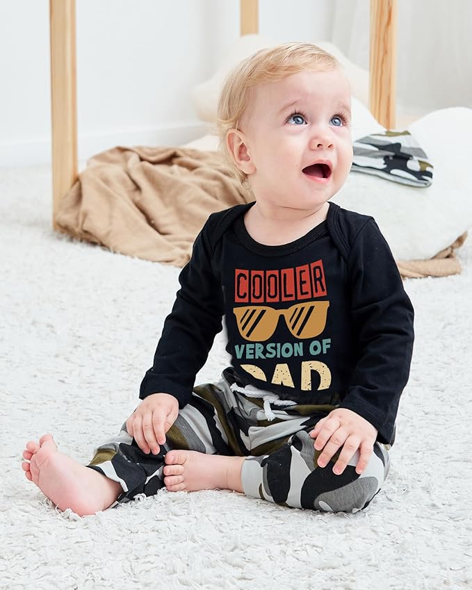 NZRVAWS Newborn Baby Boy Clothes Outfits Letter Prined Romper Pants Set Infant Baby Boy Clothing 0 3 6 9 12 18 Months