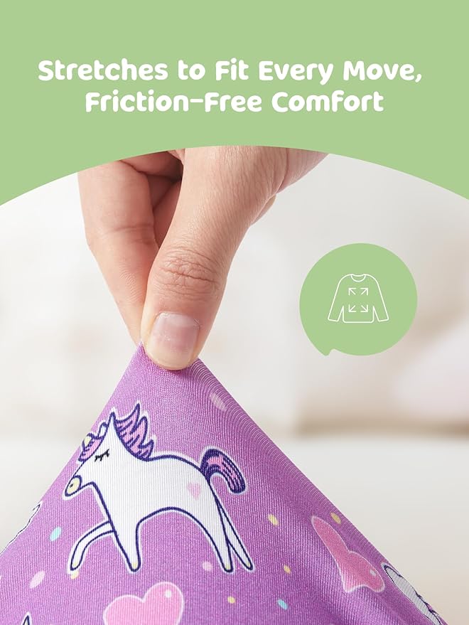 PATPAT Bamboo Viscose Pajama Sets for Toddler Boys & Girls Baby Kids, Ultra-soft Snug fit Pjs Sleepers for Birthday Holiday