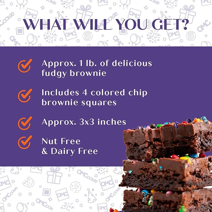 Get Well Soon Gift Basket Chocolate Brownies Box For Kids and Adults After Surgery Care Package Feel Better Sick| Nut Free