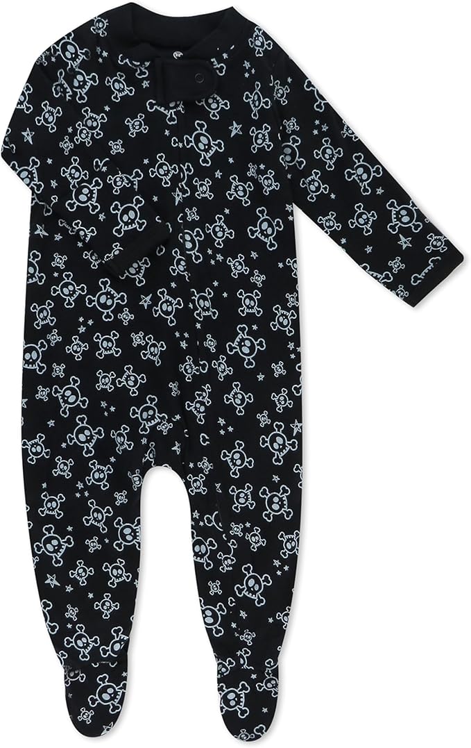 HonestBaby Baby Celebration Sleep & Play Footed One-Piece Pajama Sleeper 100% Organic Cotton