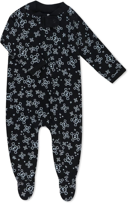 HonestBaby Baby Celebration Sleep & Play Footed One-Piece Pajama Sleeper 100% Organic Cotton