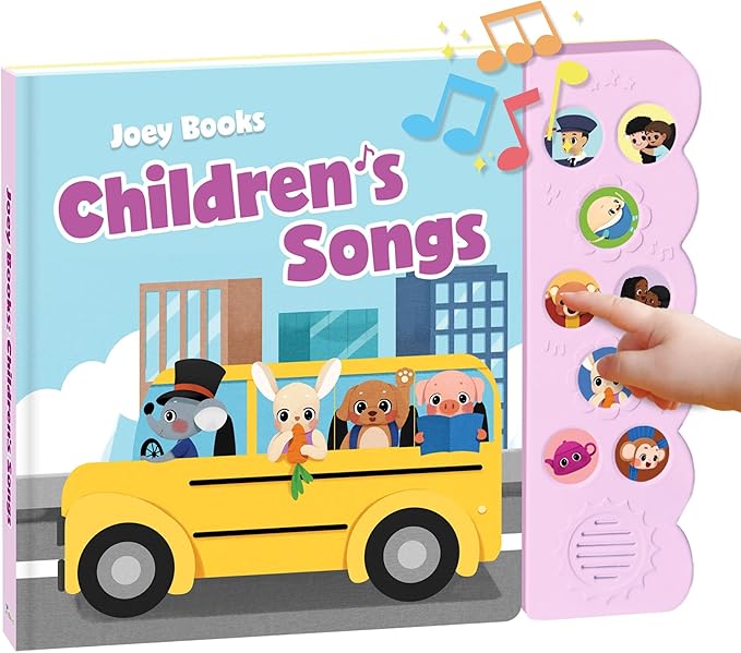 Children's Songs, Press and Play Song Book Nursery Rhymes, Button and Sound Module, Classic Nursery Rhymes and Children's Music