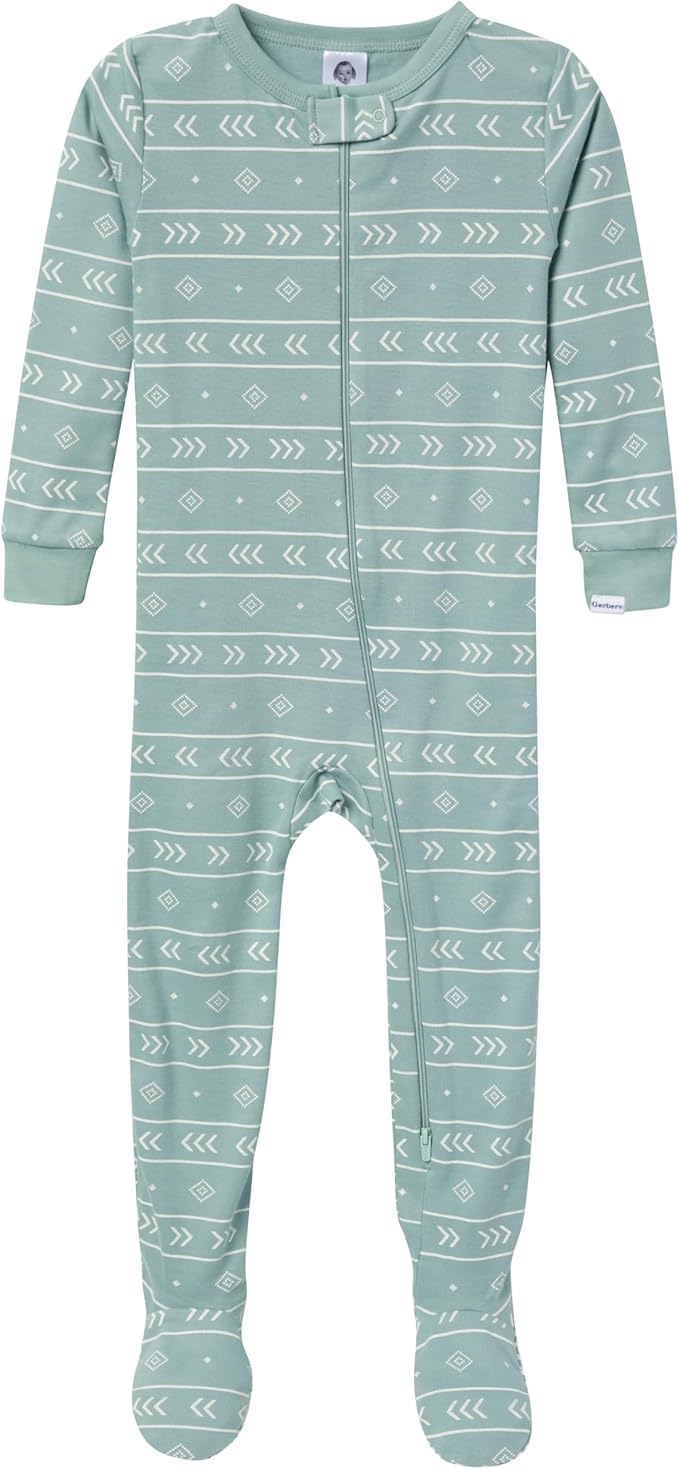 Gerber baby-boys Baby-boys 4-pack Footed Pajamas