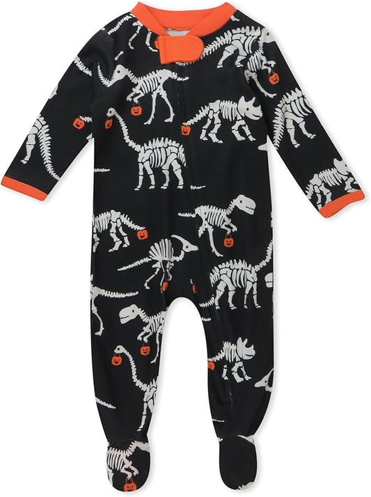 HonestBaby Baby Celebration Sleep & Play Footed One-Piece Pajama Sleeper 100% Organic Cotton