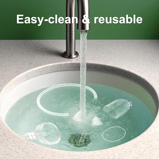 Nasal Aspirator for Baby – Manual Push-Pull Control, Quiet Strong Suction, No Battery Needed – Gentle & Hygienic Nose Sucker with Storage Box & Booger Clip