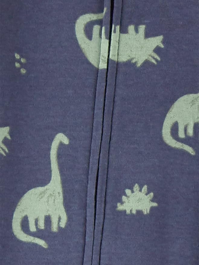 Simple Joys by Carter's Toddlers and Baby Boys' Snug-Fit Footed Cotton Pajamas, Pack of 3