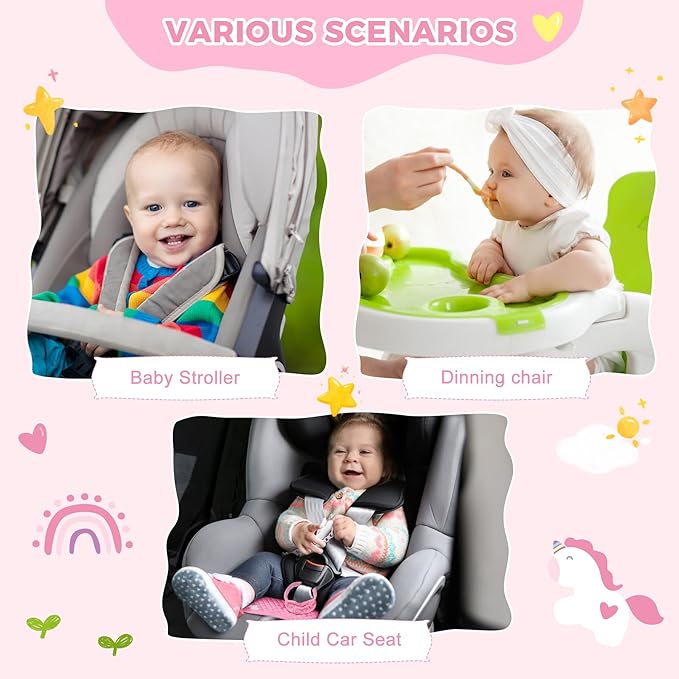 Car Seat Protector for Potty Training, 2 Pack Waterproof CarSeat Liner Toilet Training for Baby Infant Toddler, Dry Seat Piddle Pads Cover for Strollers (Pink)