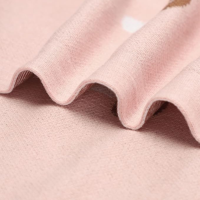 Swaddle Blanket for Girls 100% Cotton Buttery Soft Cozy Receiving Swaddle Crib Stroller Blanket for Shower Gift Registry for Newborns, Infants, Toddlers (Mushroom - Pink)