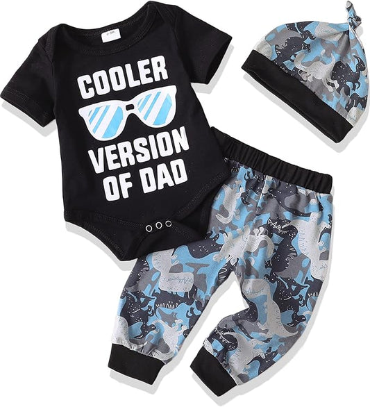 NZRVAWS Newborn Baby Boy Clothes Outfits Letter Prined Romper Pants Set Infant Baby Boy Clothing 0 3 6 9 12 18 Months