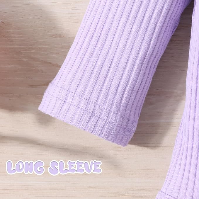 GDTOGRT Baby Girl Clothes Newborn Infant Outfits Ruffle Romper+ Floral Pants + Cute Headband Sets for Girls