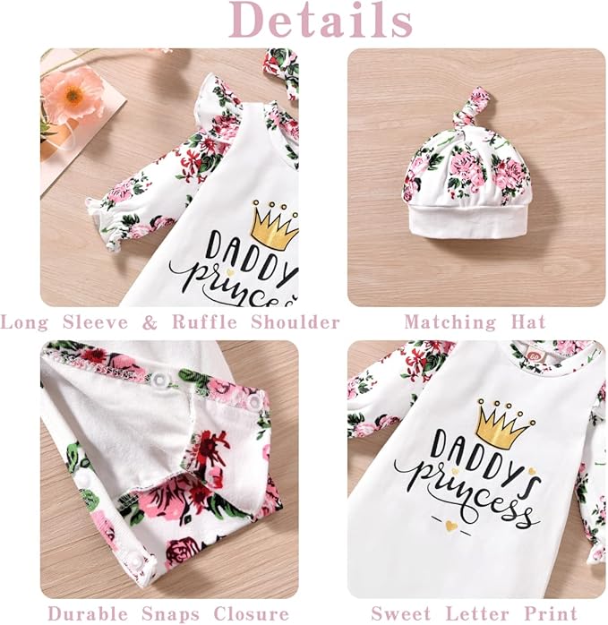 Aalizzwell Newborn Girl Romper