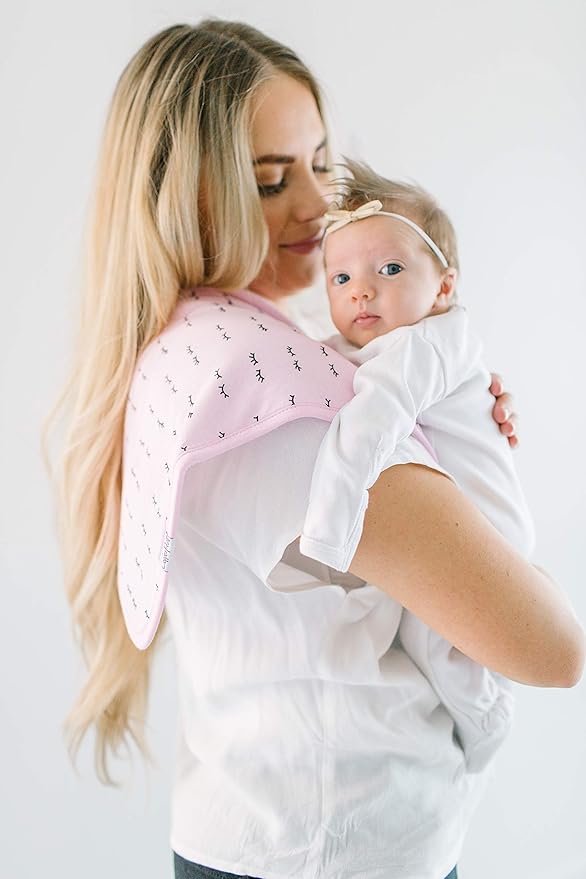 Copper Pearl Baby Burp Cloth Large 21''x10'' Size Premium Absorbent Triple Layer 3 Pack Gift Set Sassy