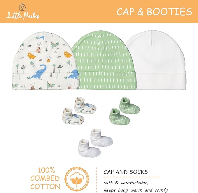 Baby Girl Clothes – 100% Cotton, Soft & Breathable Newborn Essentials and Gifts, Fits 3 to 6 Months