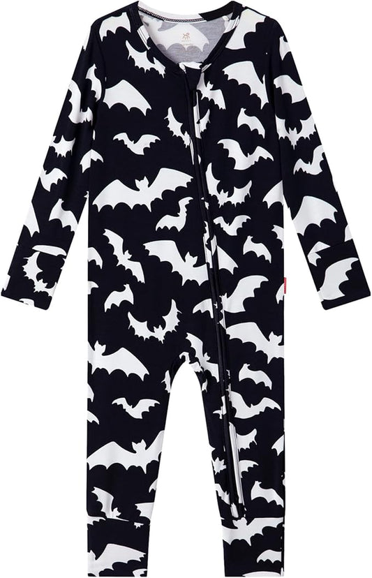 Footless Pajamas Baby Boy Girls, Viscose from Bamboo Baby Pajamas, Two Way Zipper Sleepers, Newborn Pjs
