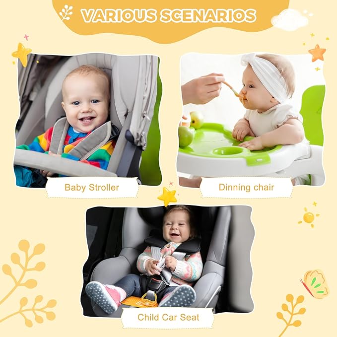 Car Seat Protector for Potty Training, 2 Pack Waterproof CarSeat Liner Toilet Training for Baby Infant Toddler, Dry Seat Piddle Pads Cover for Strollers (Yellow)