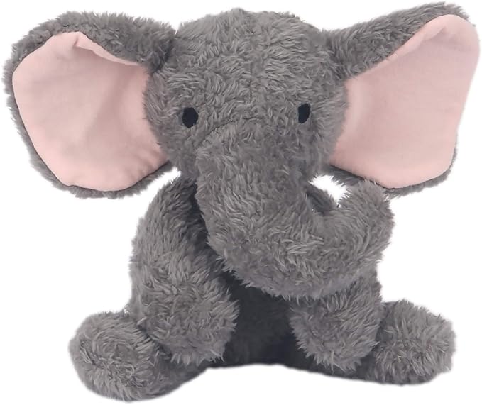 Lambs & Ivy 5 Piece Pink/Gray Plush Infant/Newborn Baby Gift Bag w/Swaddle