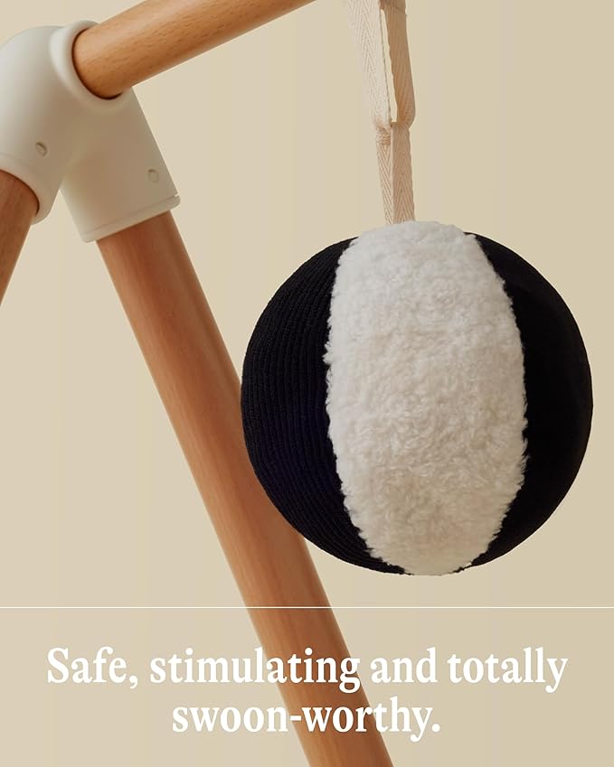 Lalo Baby Gym & Playmat for Babies and Toddlers - Eco-Friendly Sage Playmat - Baby Gym & Accessories is Easy to Assemble & Clean - Go from Tummy Time to Story Time