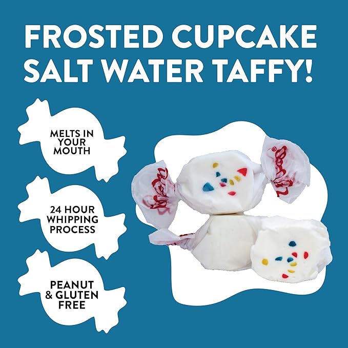 Taffy Town Saltwater Taffy, Frosted Cupcake, 2.5Lb