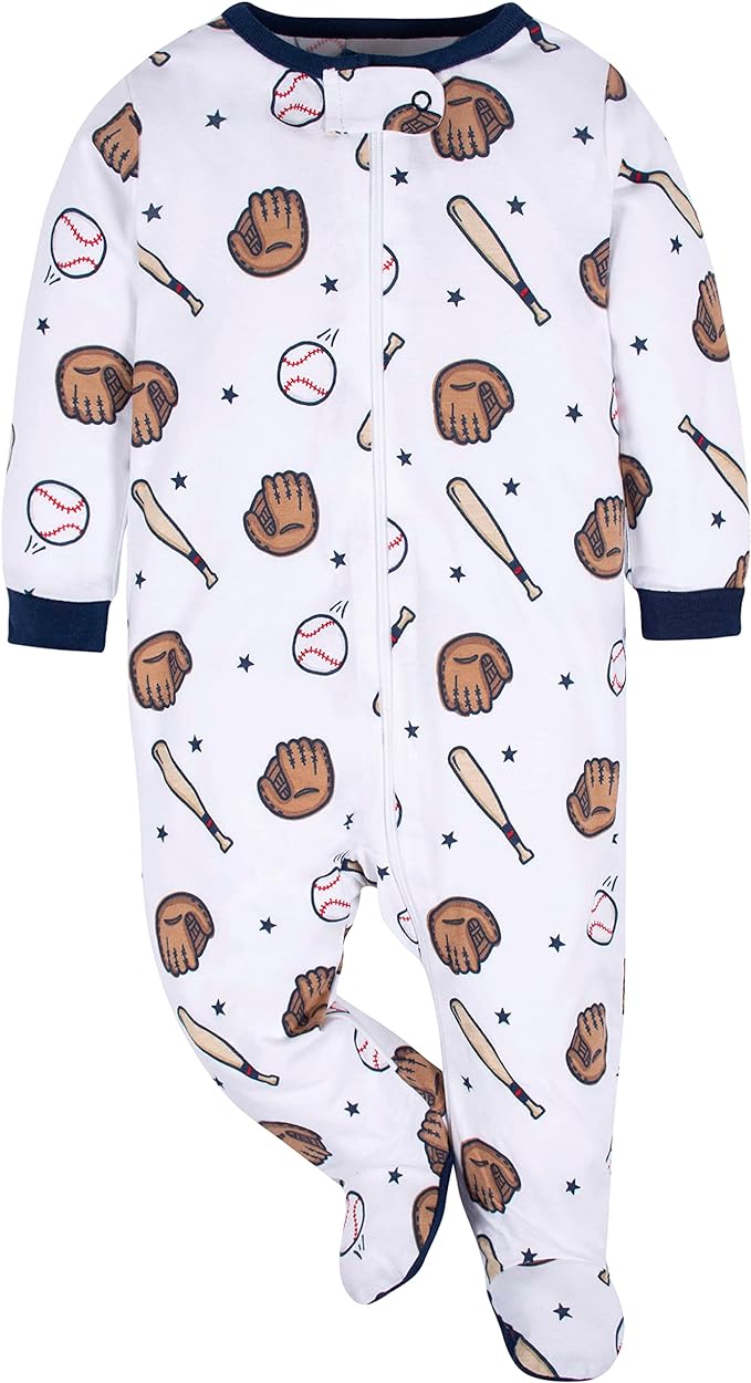 Gerber Baby Boys' 2-Pack Footed Pajamas