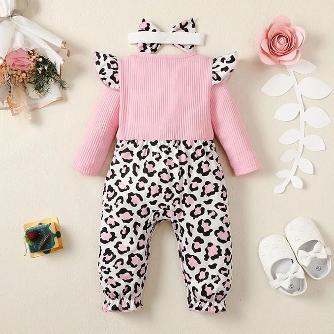Newborn Baby Girl Clothes Jumpsuits Clothes Long Sleeve Rompers