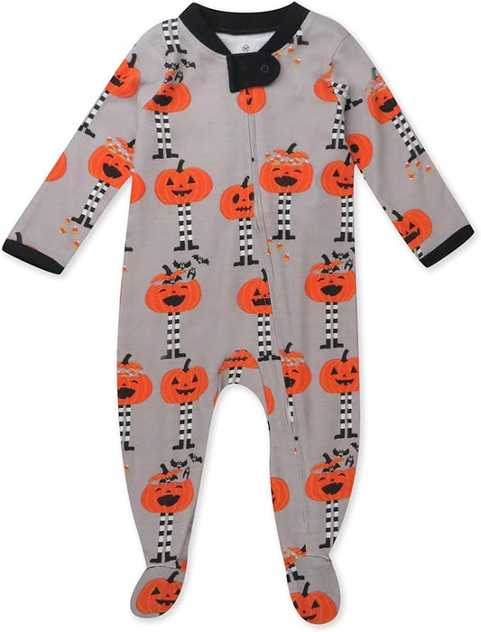 HonestBaby Baby Celebration Sleep & Play Footed One-Piece Pajama Sleeper 100% Organic Cotton