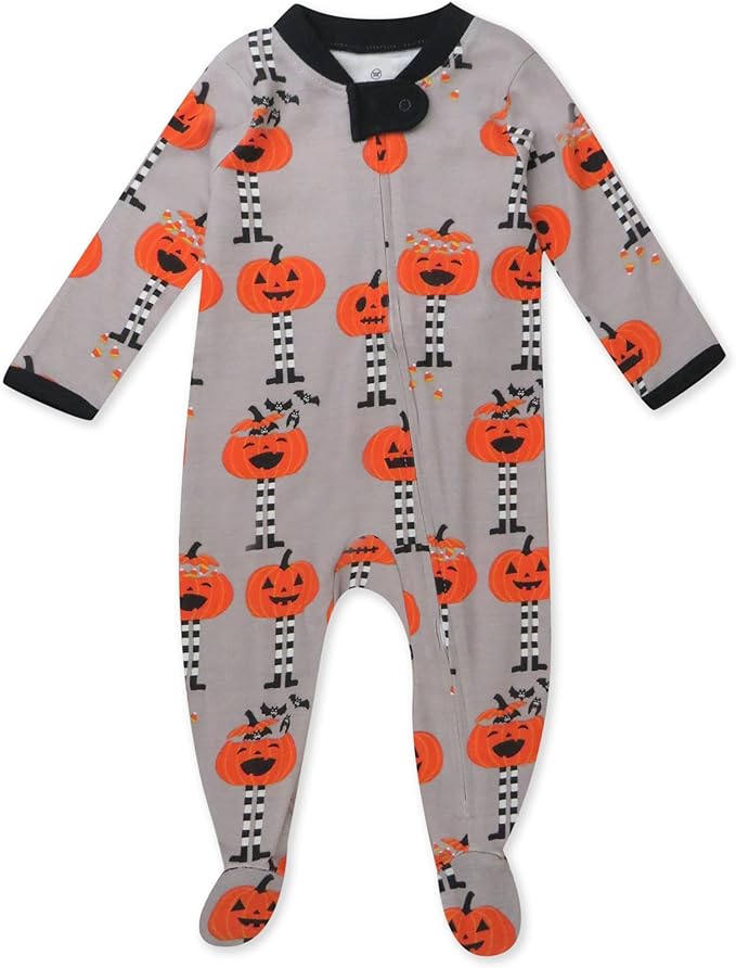 HonestBaby Baby Celebration Sleep & Play Footed One-Piece Pajama Sleeper 100% Organic Cotton