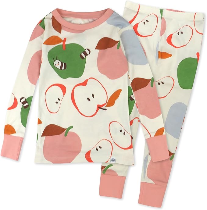 HonestBaby Classics 2-Piece Pajamas Sleepwear Pjs 100% Organic Cotton for Baby, Toddler, Kids