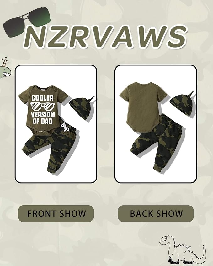 NZRVAWS Newborn Baby Boy Clothes Outfits Letter Prined Romper Pants Set Infant Baby Boy Clothing 0 3 6 9 12 18 Months