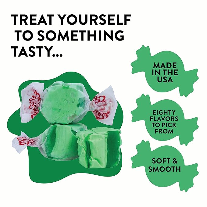 Taffy Town Saltwater Taffy, Green Apple, 2.5Lb