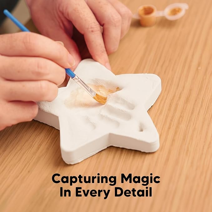 Baby Handprint Footprint Ornament Keepsake Kit - Newborn Imprint Ornament Kit for Baby Girl, Boy - Personalized New Baby Gifts for New Parents - Hand Print Christmas Ornament Maker (Multi-Colored)