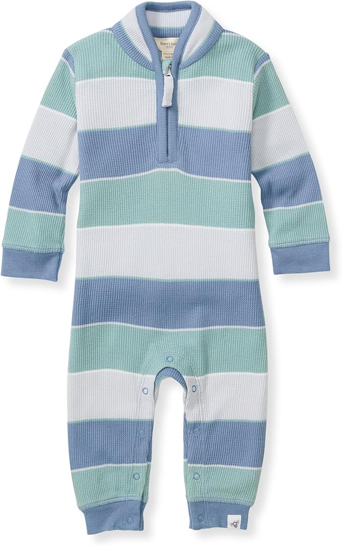 Burt's Bees Baby Boys' 100% Organic One-Piece Long Sleeve Coverall