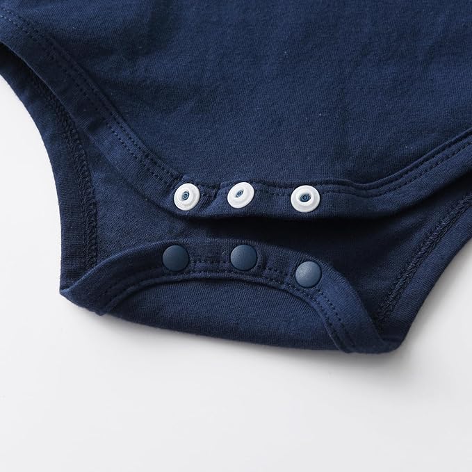 KuKitty Newborn Infant Baby Boy Clothes Long Sleeve Romper + Pants + Hat 3PCS Outfits Set