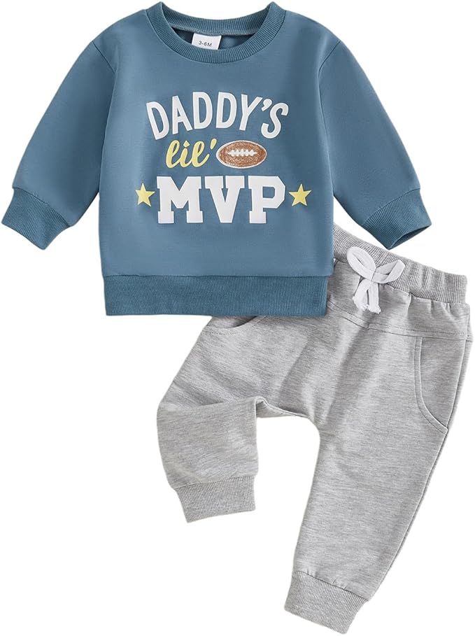 CIYCUIT Toddler Baby Boy Clothes Long Sleeve Sweatshirt Pants Set Fall Winter Outfits