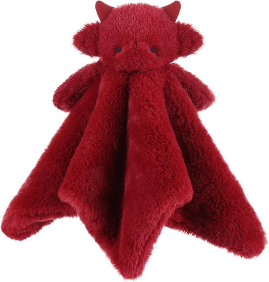 Apricot Lamb Red Dragon Soft Loveys for Babies, Security Blanket for Baby Boy and Girl, 13.8 Inches for Infant and Toddlers