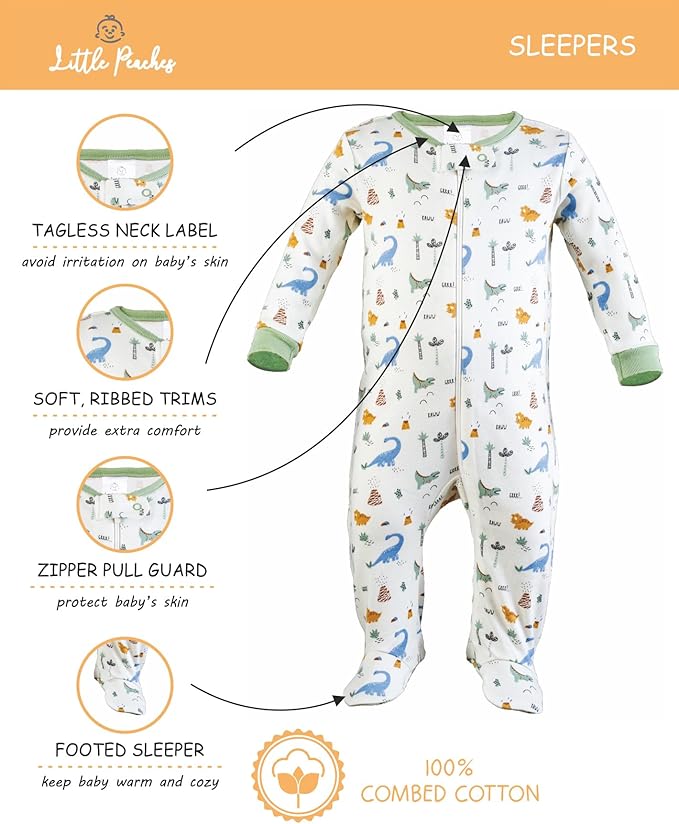 Baby Girl Clothes – 100% Cotton, Soft & Breathable Newborn Essentials and Gifts, Fits 3 to 6 Months