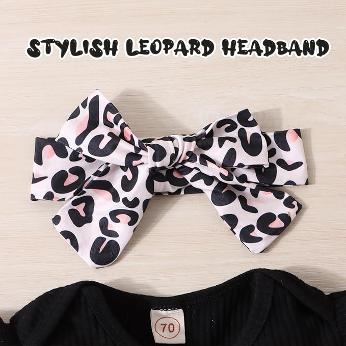 GDTOGRT Baby Girl Clothes Newborn Infant Outfits Ruffle Romper+ Floral Pants + Cute Headband Sets for Girls