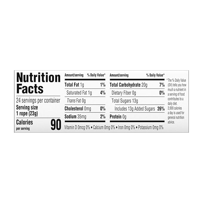 Laffy Taffy Rope Candy, Sour Apple Flavor, 0.81 Ounce Ropes (Pack of 24)