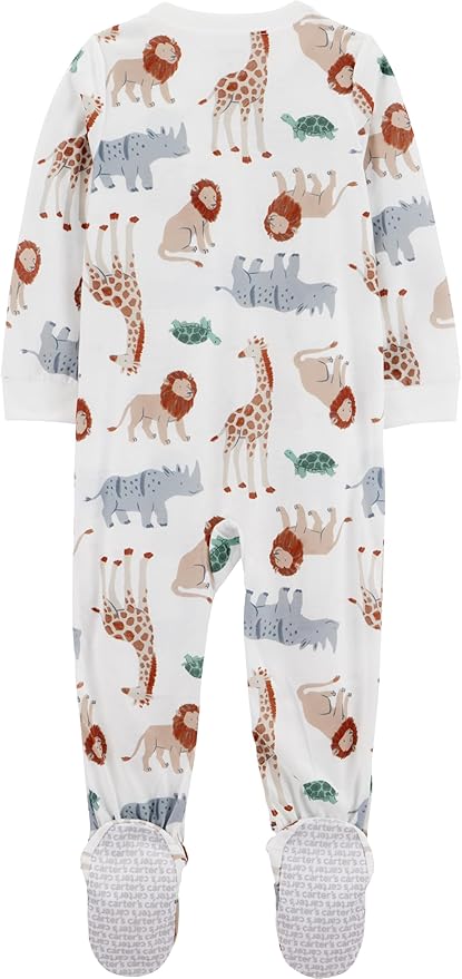 Simple Joys by Carter's Toddlers and Baby Boys' Loose-Fit Flame Resistant Fleece Footed Pajamas, Pack of 3