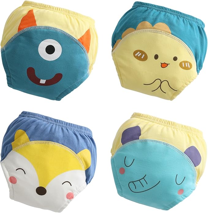 Toddler Potty Training Underwear for Kids, Cotton Reusable Waterproof Potty Training Pants Size 2t,3t,4t,5t,6t